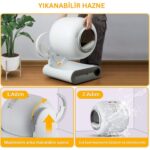 AI Cat Akıllı Kedi Tuvaleti / Kum Kabı - Görsel 3