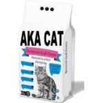 AkaCat Beyaz Bentonit Doğal %100 Topaklaşan Ince Taneli Kedi Kumu 20 Lt