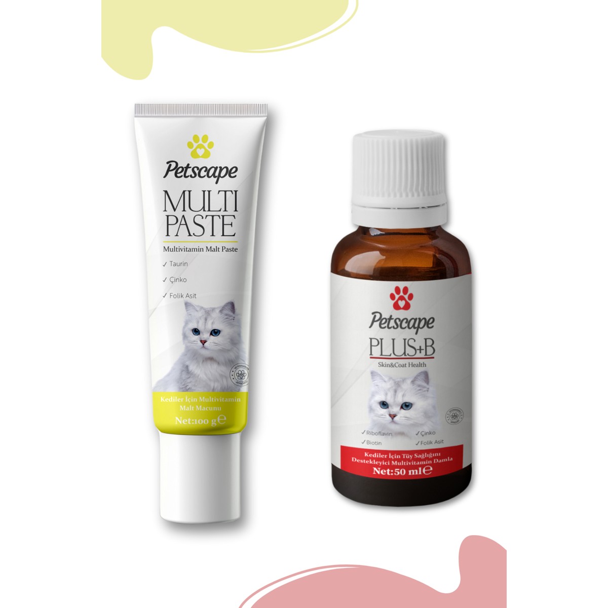 110000696605178.jpg Petscape Multivitamin Macun + Plus + B Damla - Görsel 1