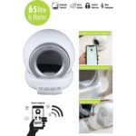 Kiwi Akıllı sensörlü Otomatik Kendini Temizleyen Kedi Tuvaleti 65 LT Hacim - Görsel 3