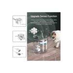 Shipment  Hareket Sensörlü Akıllı Sesiz Kedi Köpek Sessiz Şeffaf Otomatik Pet Su Pınarı Çeşmesi Sebili - Görsel 3