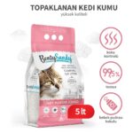 BentySandy Baby Powder Bebek Pudrası Kokulu Topaklanan Kedi Kumu 5 Lt - Görsel 2