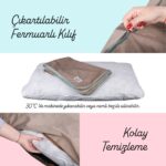 Jungolica Pet Products Puppy, Tırmalamaya Dayanıklı, Tüy Tutmayan Kumaş, Çıkarılabilir Kılıflı, Kedi, Köpek Yer Minderi - Görsel 4