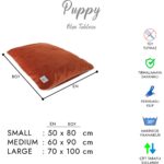 Jungolica Pet Products Puppy, Tırmalamaya Dayanıklı, Tüy Tutmayan Kumaş, Çıkarılabilir Kılıflı, Kedi, Köpek Yer Minderi - Görsel 5