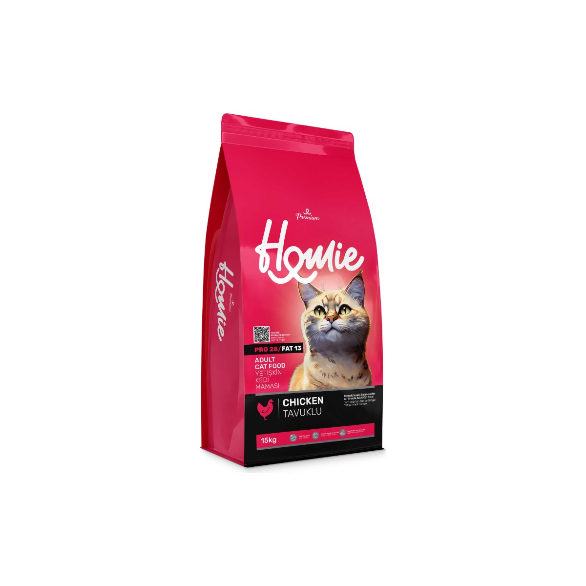 110000749038619.jpg Homie Premium Tavuklu Yetişkin Kedi Maması 15 kg - Görsel 1