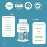 Kahu Naturals Skin&coat, Deri ve Tüy Sağlığı Takviye, Bira Mayası, Sarımsak, Mos, Spirulina, 60 Tablet - Görsel 4