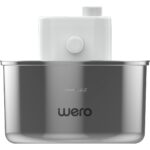 Wero Otomatik Kedi Köpek Su Şelalesi Su Pınarı Su Sebili (Paslanmaz Çelik) - Hareket Sensörü - 5200 mAh Şarj Edilebilir Batarya 180 Gün Bekleme Süresi - 3.5 Lt Otomatik Su Temizleme - Beyaz - Görsel 2