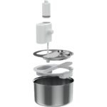 Wero Otomatik Kedi Köpek Su Şelalesi Su Pınarı Su Sebili (Paslanmaz Çelik) - Hareket Sensörü - 5200 mAh Şarj Edilebilir Batarya 180 Gün Bekleme Süresi - 3.5 Lt Otomatik Su Temizleme - Beyaz - Görsel 4