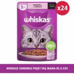 Whiskas  Somonlu 85 gr 24X