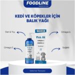 Foodline Fish Oil 200 ml | Omega 3&6 İçerikli Balık Yağı | Kedi ve Köpekler İçin Tüy ve Genel Sağlık Destekleyici - Görsel 2