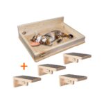 Barış Dizayn 5 Parça Peluş Yatak ve Halı Kaplamalı Basamak Seti Duvar 12 kg