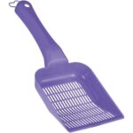 Pikas Aralıklı Plastik kedi Kumu Küreği,Temizleme Eleme Küreği Mor