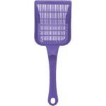 Pikas Aralıklı Plastik kedi Kumu Küreği,Temizleme Eleme Küreği Mor - Görsel 3