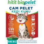 Hitit Biopelet Çam Peleti Kedi Kumu - Tozsuz, Yüksek Emici 15 KG - 30 LT. - Görsel 2