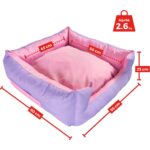 Xpermate Yuvi Kedi Yatağı Ve Köpek Yatağı Tüy Tutmaz Kumaş,Su Itici Kumaş,Fermuarlı  55x60x23 - Görsel 2