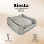 Xpermate Yuvi Kedi Yatağı Ve Köpek Yatağı ,Fermuarlı 55x60x23 cm Gri