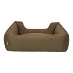 Pet Comfort Alpha  Köpek Yatağı Haki w Turuncu Biye L 105x85cm - Görsel 3