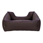 Pet Comfort Alpha  Köpek Yatağı Kahverengi w Mor Biye M 80x65cm - Görsel 3