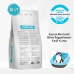 Foodline Marsilya Sabunu Kokulu Ince Taneli Bentonit Topaklanan Kedi Kumu 10 Lt x 2 Adet - Görsel 4