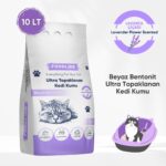 Foodline Lavanta Kokulu Ince Taneli Bentonit Topaklanan Kedi Kumu 10 Lt x 2 Adet - Görsel 3