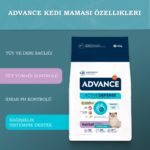 Advance Hairball Hindili Kısırlaştırılmış Kedi Maması 10 Kg - Görsel 4