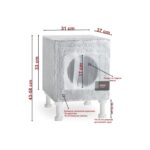 Narım Kedi Yuvası Kedi Evi Isı ve Su Yalıtımlı % 100 Korunaklı Özel Üretim 37 x 33 x 31 cm 11 mm - Görsel 2