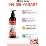 vitpaw Fish Oil 200ml. Kedi Ve Köpekler Için Omega 3-omega 6 Balık Yağı(KALP, BEYİN, TÜY SAĞLIĞI)somon Yağı, Kedi Balık Yağı, Kedi vitamini, Köpek Vitamini - Görsel 2