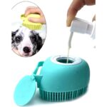Petürkiye Şampuan Hazneli Kedi ve Köpek Evcil Hayvan Yıkama Fırçası Silikon Duş Temizlik Fırçası Pratik Hızlı Köpürtme - Görsel 4