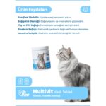 Dr. Paw Multivit Plus Kediler için Glütensiz ve Şekersiz Vitamin ve Mineral Destekleyici Çiğnenebilir Tablet (60 adet, 90 gr) - Görsel 2