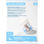 Dr. Paw Multivit Plus Kediler için Glütensiz ve Şekersiz Vitamin ve Mineral Destekleyici Çiğnenebilir Tablet (60 adet, 90 gr) - Görsel 3