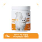 Dr. Paw Derma H Plus Kediler için Glütensiz ve Şekersiz Deri ve Tüy Sağlığı Destekleyici Çiğnenebilir Tablet (60 adet, 90 gr)