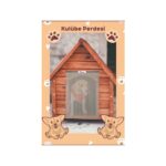 Buycobox Köpek Kulübe Kapısı İçin Perde; Kış Soğuğundan, Kardan, Yağmurdan, Rüzgardan Korunma Şeffaf Küçük 32X45CM - Görsel 2