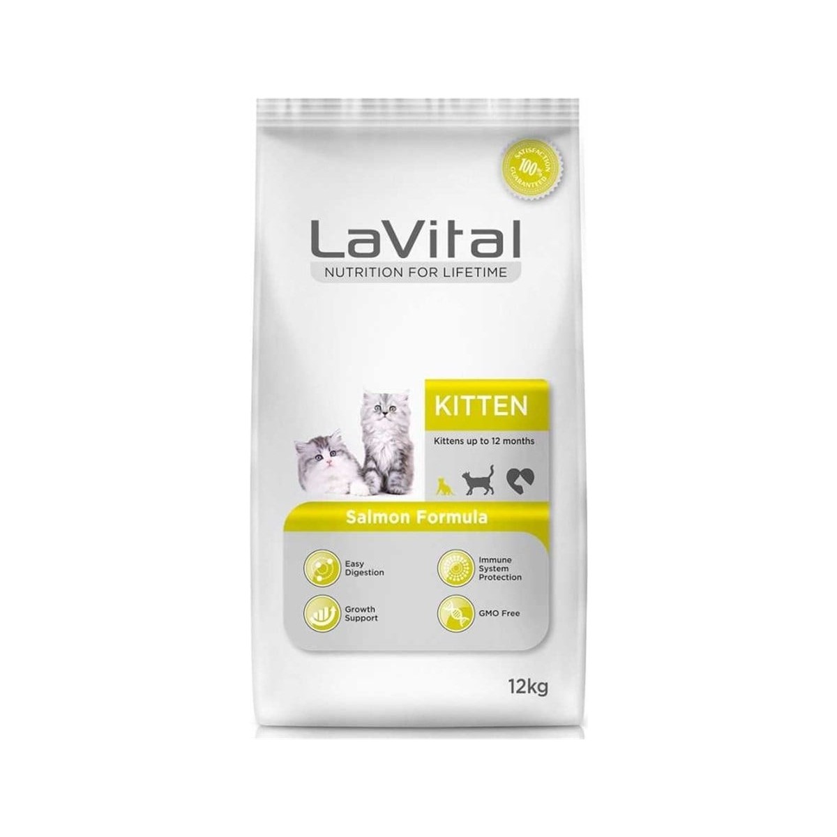 110000840856278.jpg La Vital Somonlu Yavru Kedi Maması 12 kg 3 Hafta ile 12 Ay Arası Kediler İçin Besleyici - Görsel 1