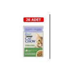 Purina Cat Chow Kuzulu Kısırlaştırılmış Kedi Konserve Maması 85 gr 26 adet
