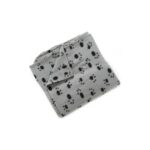 Petza Pati Desenli Polar Köpek Battaniyesi -Gri - Görsel 4