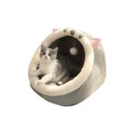 XX Dört Mevsim Evrensel Yarı Kapalı Sarılı Sevimli Sıcak Kedi Yuvası (Yurt Dışından)