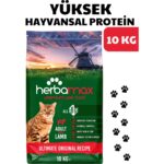 Herbamax Ekstra Protein Destekli Kuzu Etli Yetişkin Kedi Maması 10kg - Görsel 2