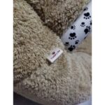 Coddry Pet Simit Mağara Yatak - Kedi, Küçük Irk Köpek Yatağı 45X45X16 cm Peluş Kumaş - Görsel 4