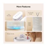 Cheerble E1+ Çelik Hazneli Şarjlı Otomatik Kedi Köpek Su Pınarı 2 Lt 22X20X18 cm - Görsel 4