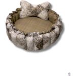 Patili Avm Çift Taraflı Kedi & Köpek Yatağı + Kemik Yastık | Yumuşak, Yıkanabilir, Konforlu