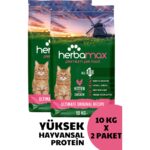 Herbamax Gelişim Destekleyici Özellikte Tavuklu ve Pirinçli Yavru Kedi Maması 20kg (2X10kg) - Görsel 2