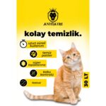 Animaire Aktif Karbonlu Topaklanan Kokusuz %100 Doğal Killi Yeni Nesil Kedi Kumu 30 Lt - Görsel 2