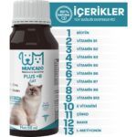 Muvicado Kedi Tüy Sağlığı Damlası Plus +B Kediler Için Tüy ve Tırnak Sağlığını Destekleyen Multivitamin 50ML Tüy Dökülmesini Engelleme - Görsel 3