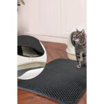 Gampus 30X22 Elekli Kedi Kumu Paspası, Cat Paw Tuvalet Önü Paspası-Gri Kedi Paspası - Görsel 4