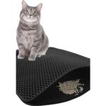 Gampus 30X22 Elekli Kedi Kumu Paspası, Cat Paw Tuvalet Önü Paspası-Gri Kedi Paspası - Görsel 5