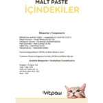 vitpaw Malt Paste 100 Gr.(KEDİLER İÇİN KUSMA VE TÜY YUMAĞI OLUŞUMU ÖNLEYİCİ MALT MACUN) Kedi Maltı - Görsel 5