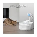 MDS Kedi Su Pınarı Akıllı Kızılötesi Hareket Sensörü - Enerji Tasarruflu ve Eğlenceli Su Çeşmesi - Görsel 5