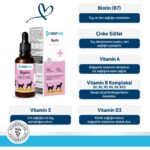 OneVet Biotin Damla 50 ml Kedi ve Köpekler İçin Deri ve Tüy Desteği Vitamin Desteği - Görsel 3