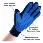 Tüylü Tezgah Masaj Etkili Mavi Kedi Köpek Tüy Toplama Eldiveni Evcil Hayvan Tüy Tarağı Eldiveni Ele Takılabilen Kedi ve Köpek Tüy Toplama Eldiveni Köpek Tarağı Kedi Tarağı - Görsel 2