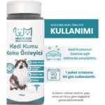 Muvicado Kedi Kumu Koku Önleyici- Kedi Kumu Aktif Karbon - Kedi Kumu Tuvalet Koku Giderici Parfümsüz 150 gr - Görsel 3